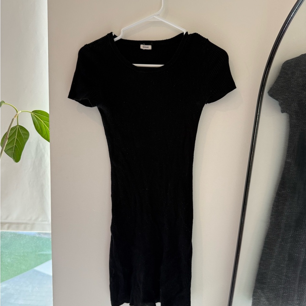 Garage Elegant Black Mini Dress